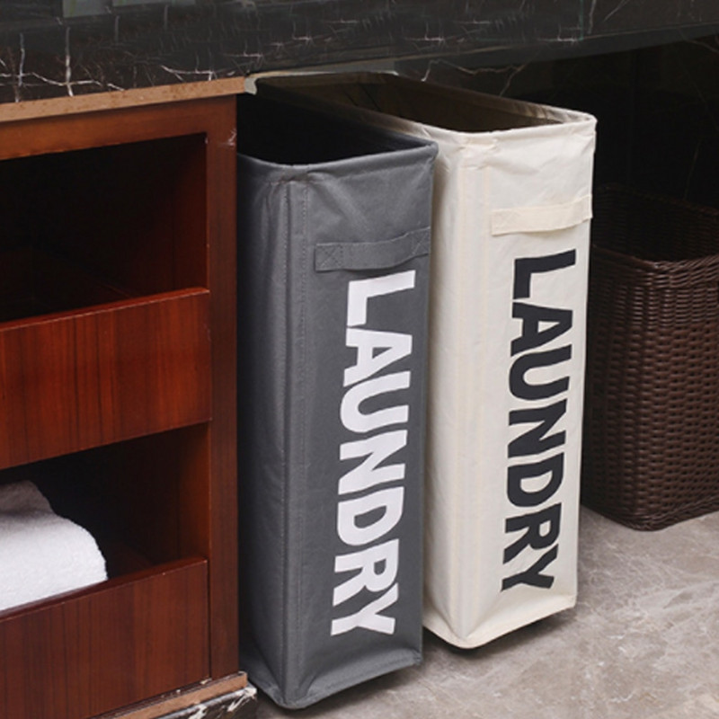 Coș de rufe Oxford cu roți Colț multifuncțional Coș de rufe subțire Coș de depozitare pentru haine murdare Container organizator
