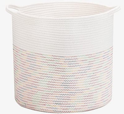 Kézzel készített fonott tároló kosár piszkos szennyes dekoratív tároló rendszerezők otthon és kényelem nagy szennyes kosár játékhoz