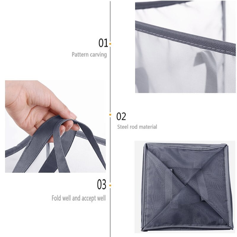 Sulankstomi laikymo krepšeliai skalbinių rūbų krepšelis didelės talpos buitinis vonios krepšys Nešiojama organizatorių dėžutė