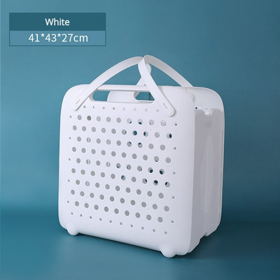 Kokkupandav pesukorv Pesurõivad Määrdunud riiete hoiuruum Plastikust korv Vannitoa hoiuruum määrdunud riidekorvi korraldaja