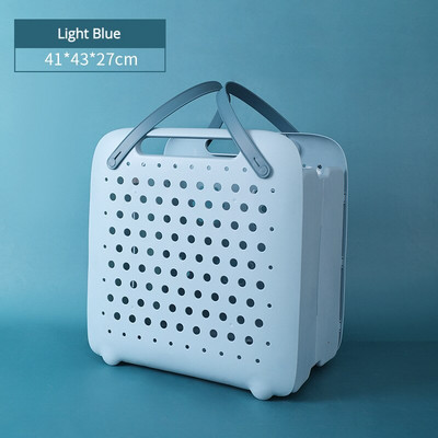 Kokkupandav pesukorv Pesurõivad Määrdunud riiete hoiuruum Plastikust korv Vannitoa hoiuruum määrdunud riidekorvi korraldaja