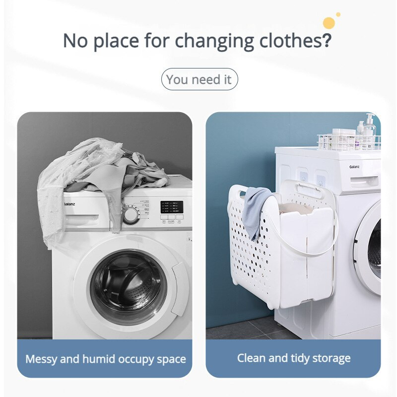Kokkupandav pesukorv Pesurõivad Määrdunud riiete hoiuruum Plastikust korv Vannitoa hoiuruum määrdunud riidekorvi korraldaja