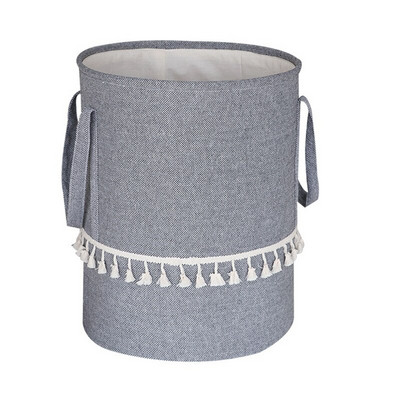 Sulankstomas pintas džiuto audinys skalbinių krepšelis Medvilninis linas Nešvarus rūbų laikymo krepšelis Vaikams žaislai Įvairūs reikmenys Organizatorius