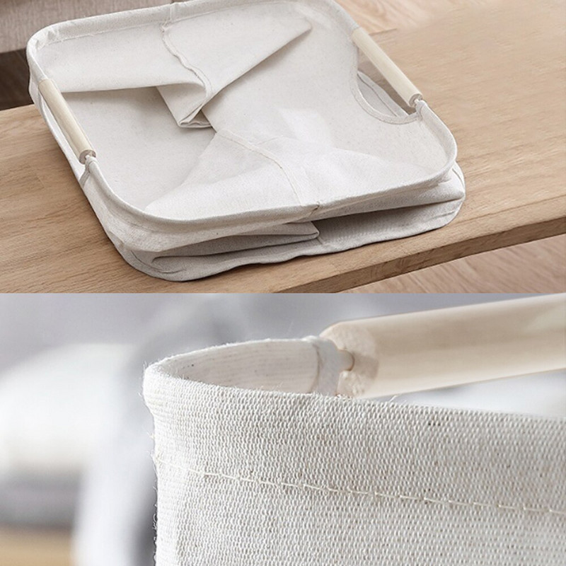 Coș de depozitare de mare capacitate Coș pentru haine murdare Coș de rufe din țesătură Coș portabil de depozitare Cutie de depozitare pentru uz casnic Portabil