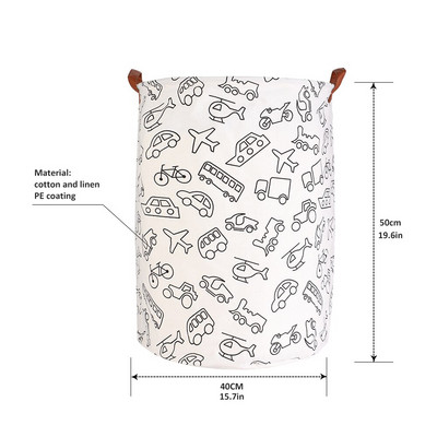 Coș organizator de rufe, rezistent la apă, coș de rufe de capacitate mare, haine murdare, geantă de depozitare jucărie, coș de depozitare acasă, 1 buc.