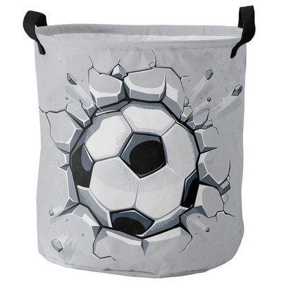 Futbolo futbolo tinklelio eskizas Nešvarių skalbinių krepšelis Sulankstomas vandeniui atsparus namų organizatorius krepšelis Drabužiai Vaikų žaislų laikymo krepšelis