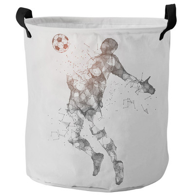 Futbolo futbolo tinklelio eskizas Nešvarių skalbinių krepšelis Sulankstomas vandeniui atsparus namų organizatorius krepšelis Drabužiai Vaikų žaislų laikymo krepšelis
