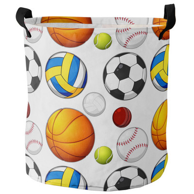 Futbolo futbolo tinklelio eskizas Nešvarių skalbinių krepšelis Sulankstomas vandeniui atsparus namų organizatorius krepšelis Drabužiai Vaikų žaislų laikymo krepšelis