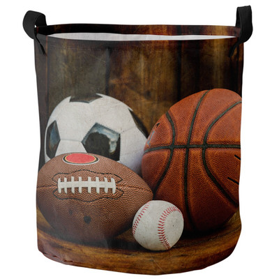 Futbolo futbolo tinklelio eskizas Nešvarių skalbinių krepšelis Sulankstomas vandeniui atsparus namų organizatorius krepšelis Drabužiai Vaikų žaislų laikymo krepšelis