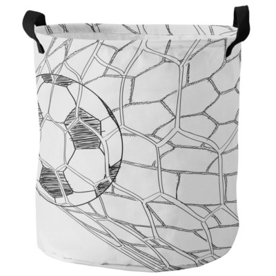 Futbolo futbolo tinklelio eskizas Nešvarių skalbinių krepšelis Sulankstomas vandeniui atsparus namų organizatorius krepšelis Drabužiai Vaikų žaislų laikymo krepšelis