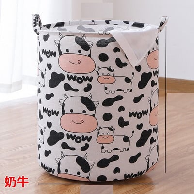 Coș de rufe pentru copii Coș de depozitare articole diverse Coș de depozitare pliabil pentru jucării Găleată pentru haine murdare Container pliabil pentru animale din desene animate Cutie de rufe