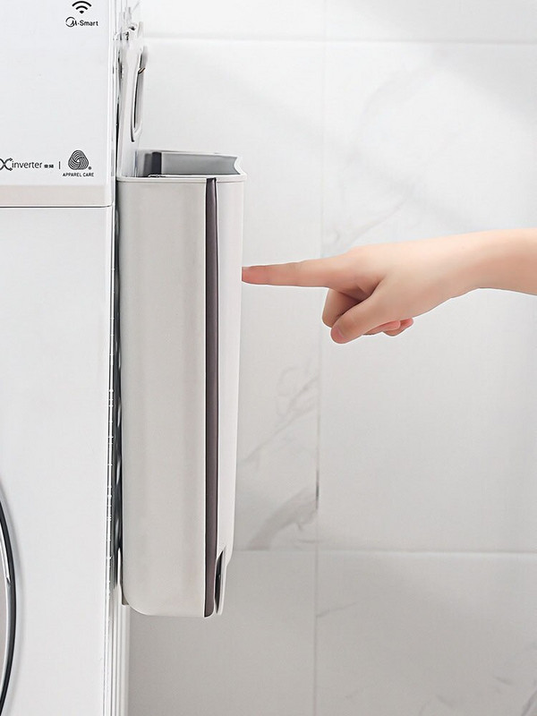 Ruhák akadályozzák a piszkos szennyes táskát Összehajtható szennyeskosár Tárolás Nagy tárhely Lyukasztómentes akasztófal Piszkos ruhák