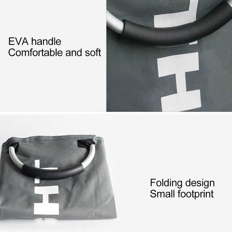 Buitinių audinių skalbinių krepšelis 3 sekcijų trukdo rūšiavimo krepšelis Sulankstomas skalbimo dėtuvė Nešvarių drabužių laikiklis