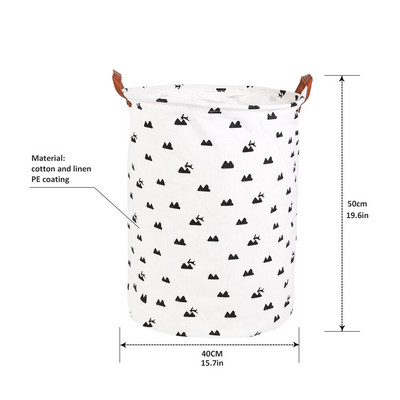 Naujas 1 vnt sulankstomas skalbinių krepšelis didelės talpos skalbinių kliūtis nešvariems drabužiams laikyti