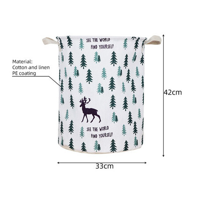 Naujas 1 vnt sulankstomas skalbinių krepšelis didelės talpos skalbinių kliūtis nešvariems drabužiams laikyti