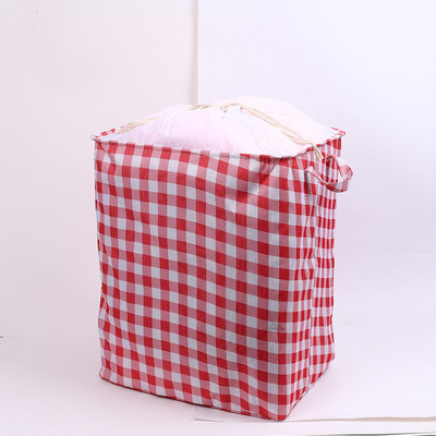 75L didelės talpos medvilninis lininis nešvarių skalbinių krepšelis sulankstomas kvadratinis vandeniui atsparus organizatorius kibiras nešvarių drabužių laikymo krepšelis