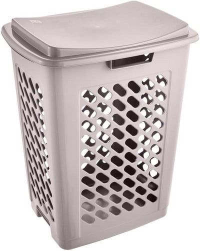 Coș de rufe Piet cu fante de aerisire și husă rabatabilă 60L 49x37x60 cm în diverse culori