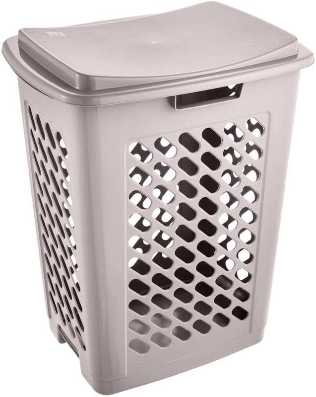 Coș de rufe Piet cu fante de aerisire și husă rabatabilă 60L 49x37x60 cm în diverse culori