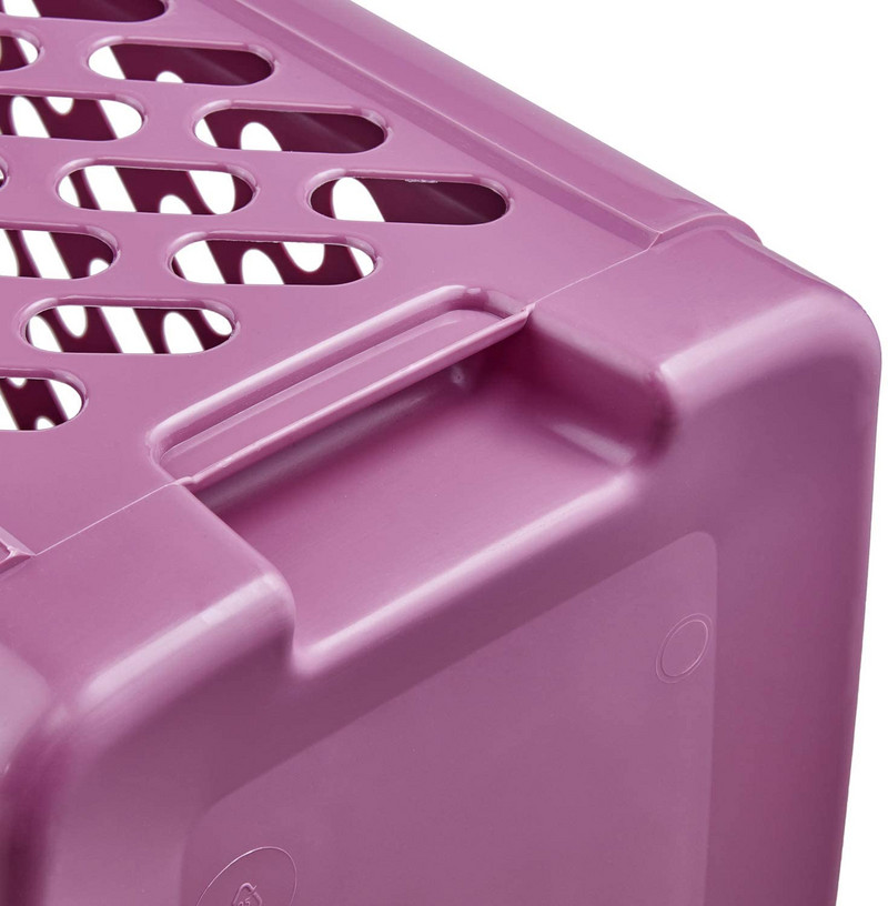 Coș de rufe Piet cu fante de aerisire și husă rabatabilă 60L 49x37x60 cm în diverse culori