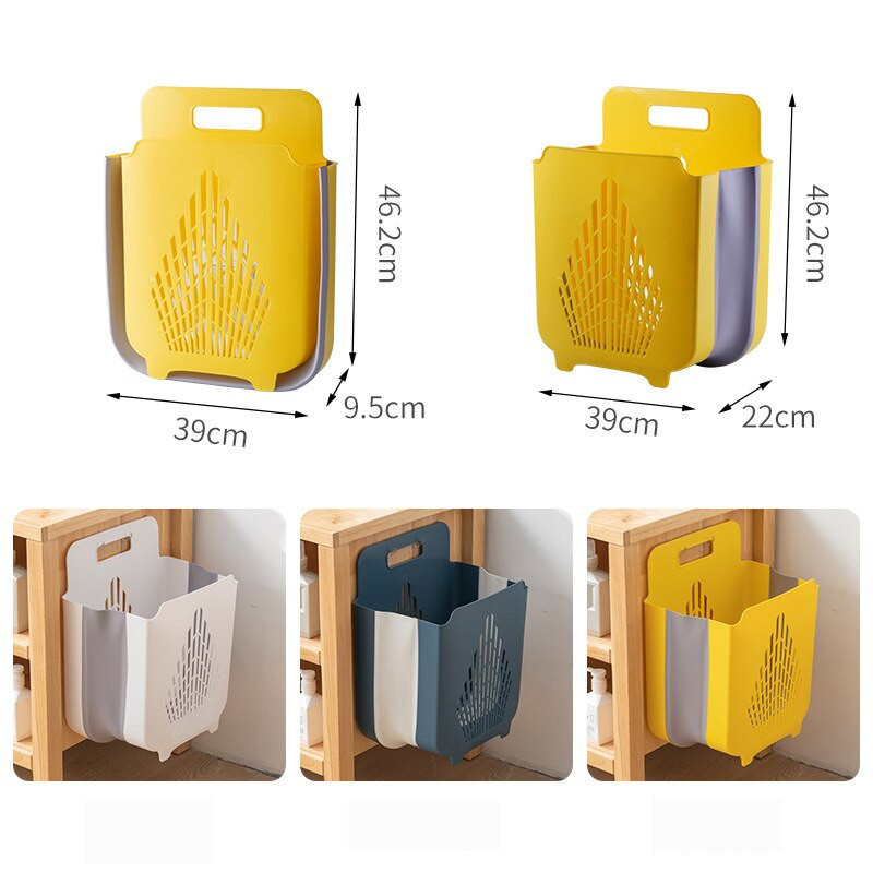 Zidna sklopiva košara Prozračna košara za pohranu prljave odjeće Kanta za pohranu kupaonske odjeće Torba za organizator rublja