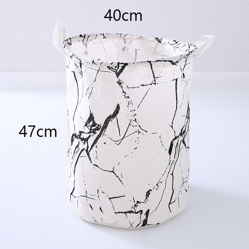 Lenjerie de bumbac Coș de rufe murdar, pliabil, rotund, organizator impermeabil, găleată, îmbrăcăminte, jucărie pentru copii, capacitate mare de depozitare acasă