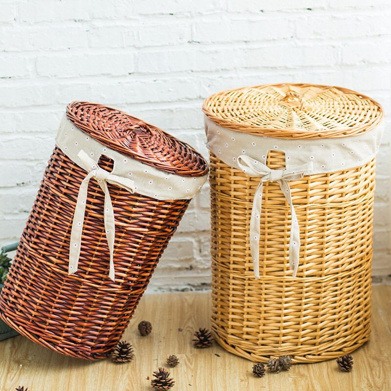 Riiete hoiukorv takistab pesu tünn rotangist suur riiete mänguasi pintsetid majapidamis kattega