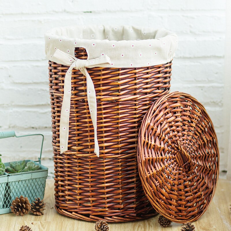 Riiete hoiukorv takistab pesu tünn rotangist suur riiete mänguasi pintsetid majapidamis kattega