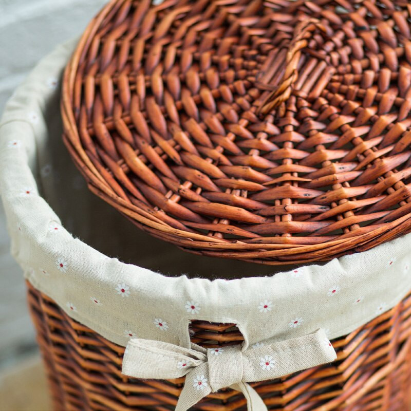 Riiete hoiukorv takistab pesu tünn rotangist suur riiete mänguasi pintsetid majapidamis kattega