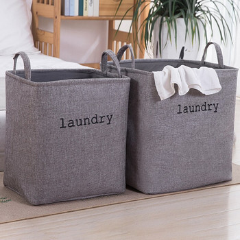 Сгъваема кошница за пране Спално бельо с голям капацитет Водоустойчиви мръсни дрехи Играчки Кошница за съхранение Органайзер за пране Чанти с дръжка