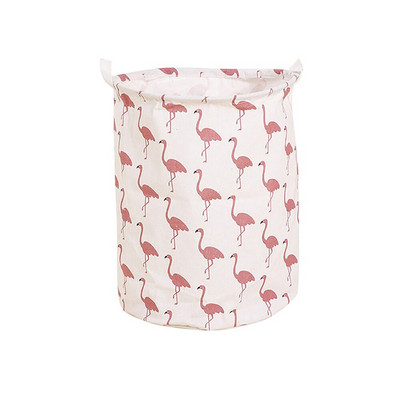 Mosodai kosár Összehajtható tároló vödör pamut vászon szövet Vízálló piszkos ruhák akadályozzák az otthoni játékokat.