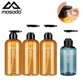 Set 3 în 1 Flacon de șampon pentru baie, 300 ml/500 ml, dozator de săpun pentru spălarea corporală, balsam de păr, sticla reîncărcabilă, borcan de depozitare din plastic