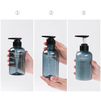3 σε 1 Σετ Μπουκάλι Σαμπουάν Μπάνιου 300ml/500ml Διανομέας σαπουνιού Body Wash Conditioner Μαλλιών Επαναγεμιζόμενο μπουκάλι Πλαστικό βάζο αποθήκευσης