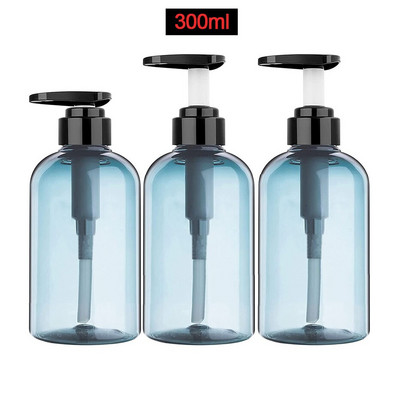 3 bucăți/set loțiune tip apăsare flacon gol 300 ml/500 ml șampon pentru baie recipient cu emulsie de mare capacitate dozator de săpun lichid