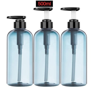 3 bucăți/set loțiune tip apăsare flacon gol 300 ml/500 ml șampon pentru baie recipient cu emulsie de mare capacitate dozator de săpun lichid