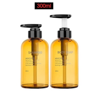 3 bucăți/set loțiune tip apăsare flacon gol 300 ml/500 ml șampon pentru baie recipient cu emulsie de mare capacitate dozator de săpun lichid