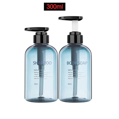 3 bucăți/set loțiune tip apăsare flacon gol 300 ml/500 ml șampon pentru baie recipient cu emulsie de mare capacitate dozator de săpun lichid