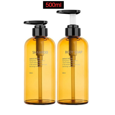 3 bucăți/set loțiune tip apăsare flacon gol 300 ml/500 ml șampon pentru baie recipient cu emulsie de mare capacitate dozator de săpun lichid