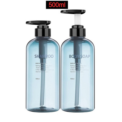 3 bucăți/set loțiune tip apăsare flacon gol 300 ml/500 ml șampon pentru baie recipient cu emulsie de mare capacitate dozator de săpun lichid