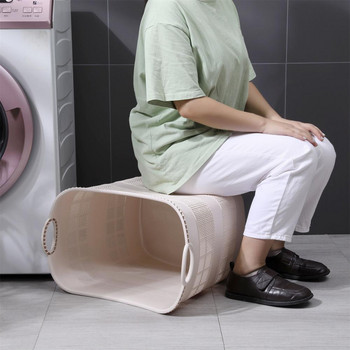 Голяма кошница за пране в банята за мръсни дрехи Кошница за пране Кутия за пране на дрехи Закуски Кошница за съхранение на дрехи Органайзер