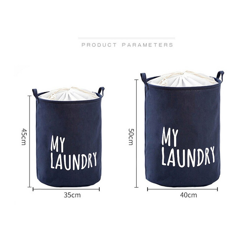 Porálló összecsukható mosoda Piszkos ruhatároló táska fogantyúval Játékruha rendszerező Kosár Modern otthoni kellékrendszerek