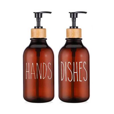 Vonios kambario šampūno dozatoriaus buteliukas su vandeniui atspariomis etiketėmis indų muilo dozatorius, skirtas virtuvės kriauklei, užpildomas skysto losjono indelis