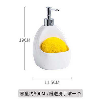 Sticle de loțiune din ceramică multifuncțională Borcan de depozitare Sticle de dezinfectant de mâini cu dublu scop Dozator de săpun Sticle de șampon pentru baie