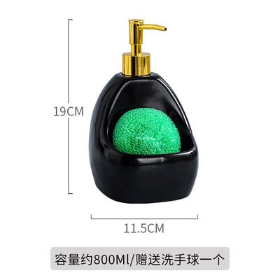 Sticle de loțiune din ceramică multifuncțională Borcan de depozitare Sticle de dezinfectant de mâini cu dublu scop Dozator de săpun Sticle de șampon pentru baie