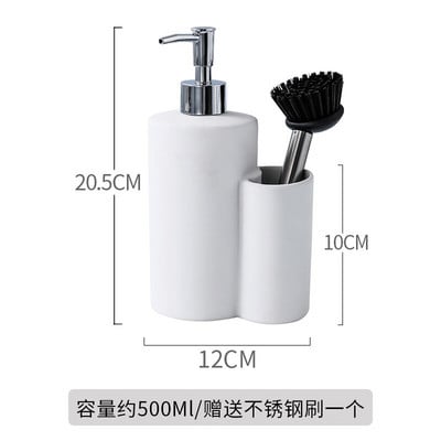Sticle de loțiune din ceramică multifuncțională Borcan de depozitare Sticle de dezinfectant de mâini cu dublu scop Dozator de săpun Sticle de șampon pentru baie