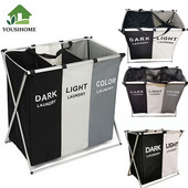 Atskiras skalbinių krepšelis su tinkliniu maišeliu Sulankstomas Oksfordo audinys Nešvarūs rūbai Tvarkyklė Vaikams Žaislai Namuose Įvairios prekės Sandėliavimas