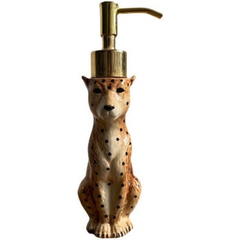 Leopard Cheetah Ceramic Lotion Bottle Press The Soap Bottle Simulation Αξεσουάρ αποθήκευσης μπάνιου ζώων Δοχείο σαπουνιού