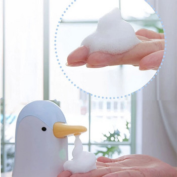 UOSU Cute Penguin Automatic Soap Dispenser Touchless Induction Foam Bubble Πλυντήριο για Παιδική Κουζίνα Μπάνιο