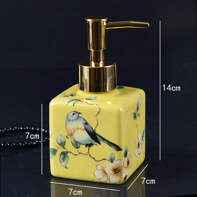 Sticlă de săpun din ceramică europeană Accesorii pentru baie Spumă Dozator de săpun Loțiune de bucătărie Dezinfectant pentru mâini Sticla de șampon de depozitare