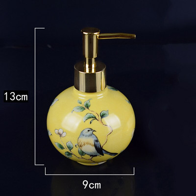 Sticlă de săpun din ceramică europeană Accesorii pentru baie Spumă Dozator de săpun Loțiune de bucătărie Dezinfectant pentru mâini Sticla de șampon de depozitare