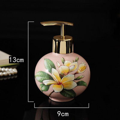 Sticlă de săpun din ceramică europeană Accesorii pentru baie Spumă Dozator de săpun Loțiune de bucătărie Dezinfectant pentru mâini Sticla de șampon de depozitare